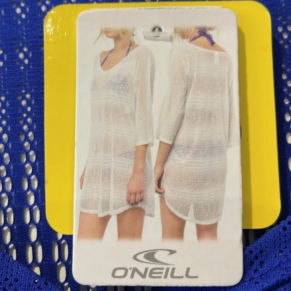 O'Neill Women's Blue Mesh Swim Bathing Suit Cover Up XS/S NWT - Picture 2 of 4